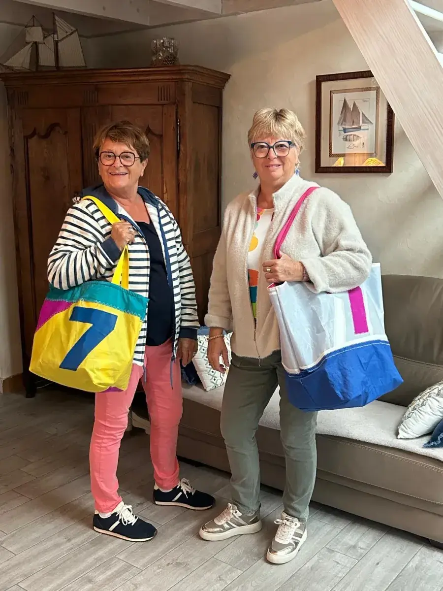 Sac cabas en voile de bateau recyclée